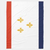 Vlag van New Orleans (Louisiana, VS) Fleece Deken (Voorkant)