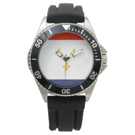 Vlag van New Orleans (Louisiana, VS) Horloge