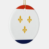 Vlag van New Orleans (Louisiana, VS) Keramisch Ornament (Rechts)