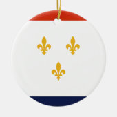 Vlag van New Orleans (Louisiana, VS) Keramisch Ornament (Voorkant)