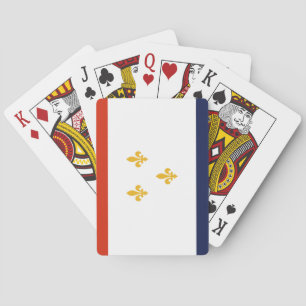 Vlag van New Orleans (Louisiana, VS) Pokerkaarten