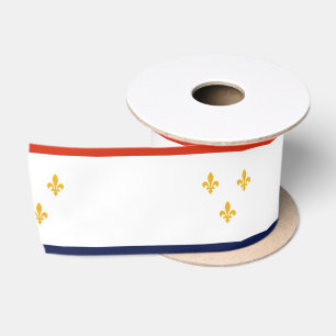 Vlag van New Orleans (Louisiana, VS) Satijnen Lint