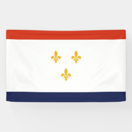 Vlag van New Orleans (Louisiana, VS) Spandoek