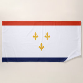 Vlag van New Orleans (Louisiana, VS) Strandlaken
