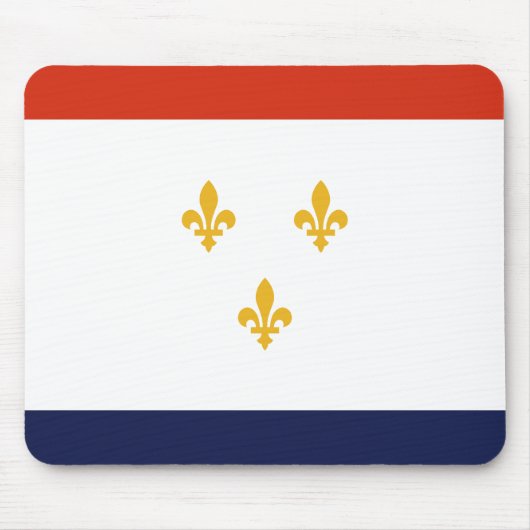 Vlag van New Orleans Muismat (Voorkant)
