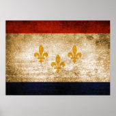  vlag van New Orleans Poster (Voorkant)