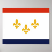 Vlag van New Orleans, Poster Louisiana (Voorkant)