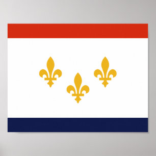 Vlag van New Orleans, Poster Louisiana