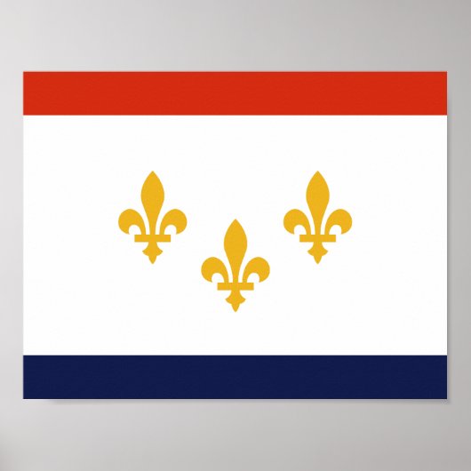 Vlag van New Orleans, Poster Louisiana (Voorkant)