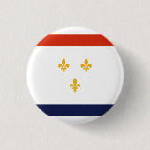 Vlag van New Orleans Ronde Button 3,2 Cm (Voorkant)