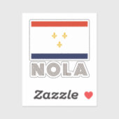 Vlag van New Orleans Sticker (Vel)