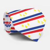 vlag van New Orleans Stropdas (Opgerold)