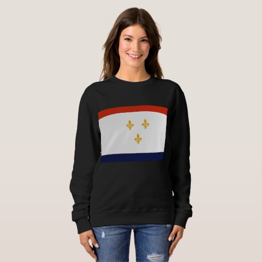 Vlag van New Orleans Trui (Voorkant volledig)