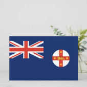 Vlag van New South Wales (Australische staat) Briefpapier (Staand voorkant)