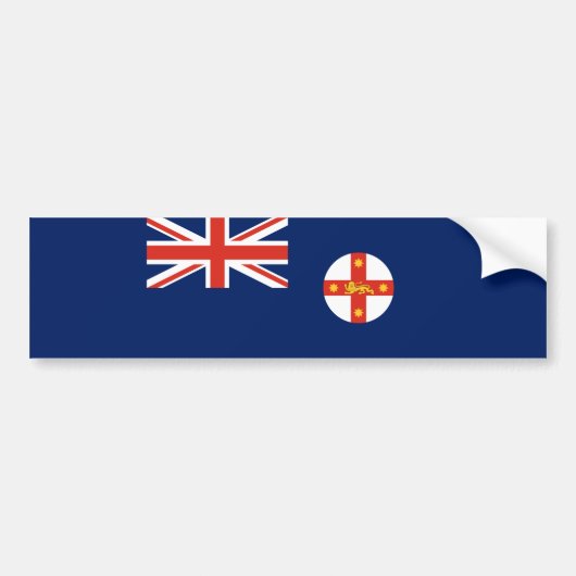 Vlag van New South Wales (Australische staat) Bumpersticker (Voorkant)