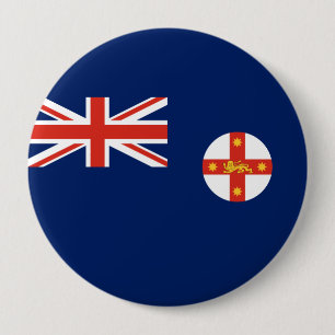Vlag van New South Wales (Australische staat) Ronde Button 4,0 Cm