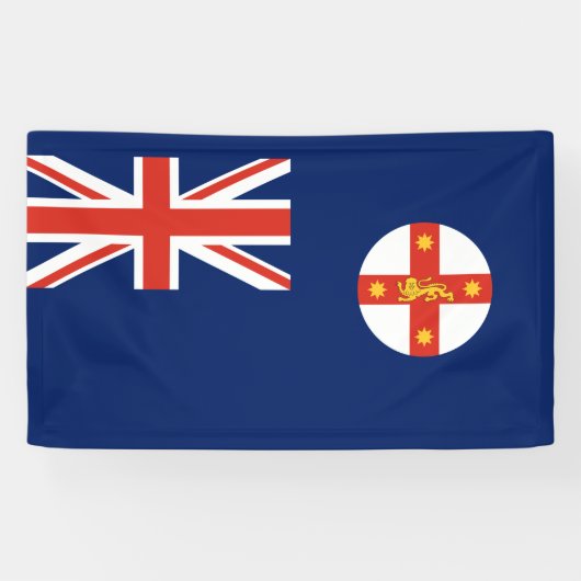 Vlag van New South Wales (Australische staat) Spandoek (Horizontaal)