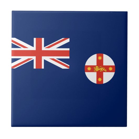 Vlag van New South Wales (Australische staat) Tegeltje (Voorkant)