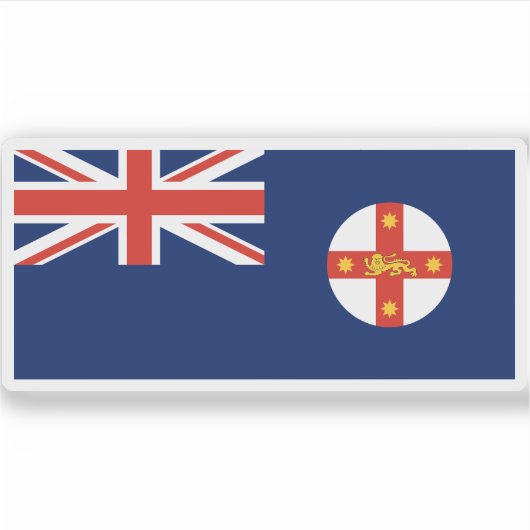 Vlag van New South Wales Sticker (Voorkant)