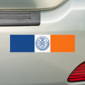 Vlag van New York City Bumpersticker (Op auto)
