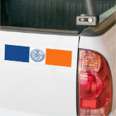 Vlag van New York City Bumpersticker (Op Truck)