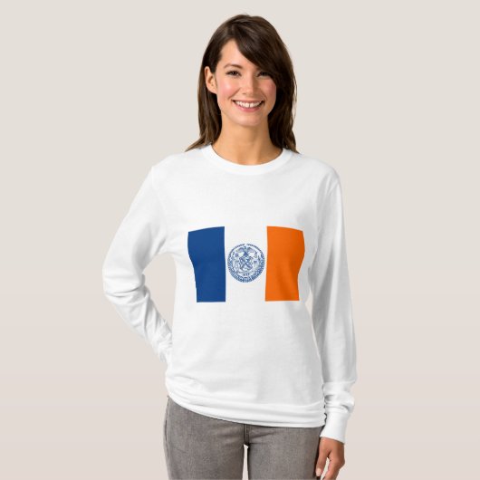 Vlag van New York City T-shirt (Voorkant volledig)