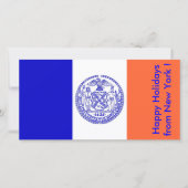 Vlag van New York, Prettige feestdagen uit de VS Feestdagenkaart (Voorkant)