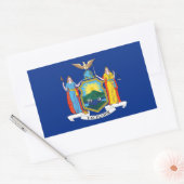 vlag van New York Rechthoekige Sticker (Envelop)