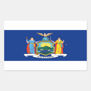 vlag van New York Rechthoekige Sticker