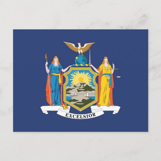 Vlag van New York, VS Briefkaart (Voorkant)