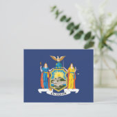 Vlag van New York, VS Briefkaart (Staand voorkant)