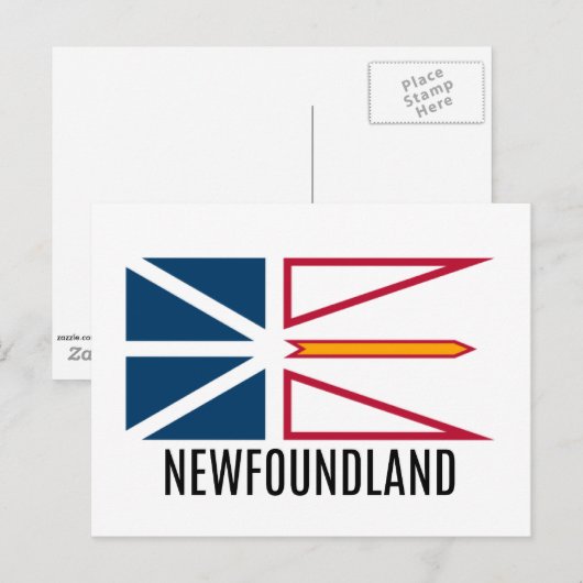Vlag van Newfoundland Briefkaart (Voorkant / Achterkant)