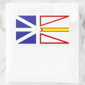Vlag van Newfoundland Canada Rechthoekige Sticker (Tas)