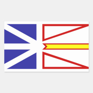Vlag van Newfoundland Canada Rechthoekige Sticker