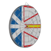 vlag van Newfoundland Dartbord (Voorkant Links)