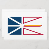 Vlag van Newfoundland en Labrador (Canada) Briefpapier (Voorkant / Achterkant)