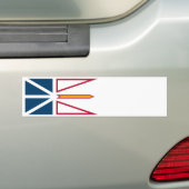 Vlag van Newfoundland en Labrador (Canada) Bumpersticker (Op auto)