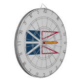 Vlag van Newfoundland en Labrador (Canada) Dartbord (Voorkant Links)