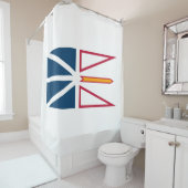Vlag van Newfoundland en Labrador (Canada) Douchegordijn (In situ)