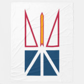 Vlag van Newfoundland en Labrador (Canada) Fleece Deken (Voorkant)