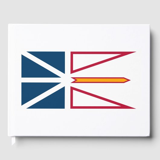 Vlag van Newfoundland en Labrador (Canada) Gastenboek (Voorkant)