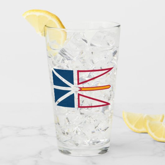 Vlag van Newfoundland en Labrador (Canada) Glas (Voorkant ijs)