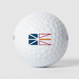 Vlag van Newfoundland en Labrador (Canada) Golfballen