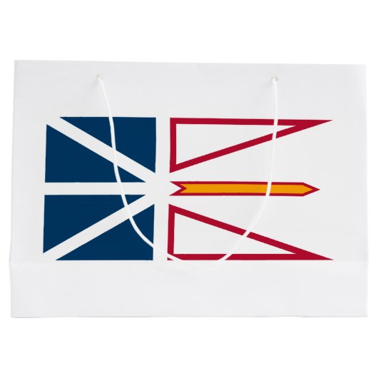 Vlag van Newfoundland en Labrador (Canada) Groot Cadeauzakje (Achterkant)