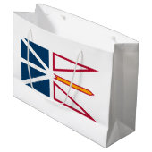 Vlag van Newfoundland en Labrador (Canada) Groot Cadeauzakje (Voorkant Gekanteld)