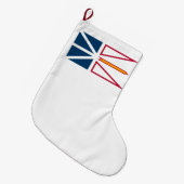 Vlag van Newfoundland en Labrador (Canada) Grote Kerstsok (Voorkant (Hangend))