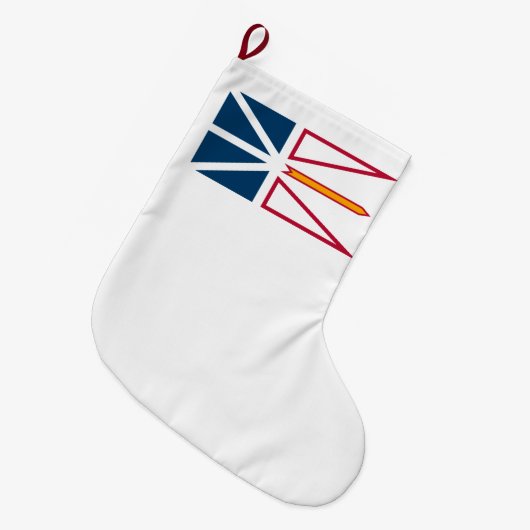 Vlag van Newfoundland en Labrador (Canada) Grote Kerstsok (Voorkant (Hangend))