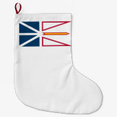 Vlag van Newfoundland en Labrador (Canada) Grote Kerstsok (Voorkant)