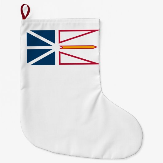 Vlag van Newfoundland en Labrador (Canada) Grote Kerstsok (Voorkant)