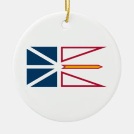 Vlag van Newfoundland en Labrador (Canada) Keramisch Ornament